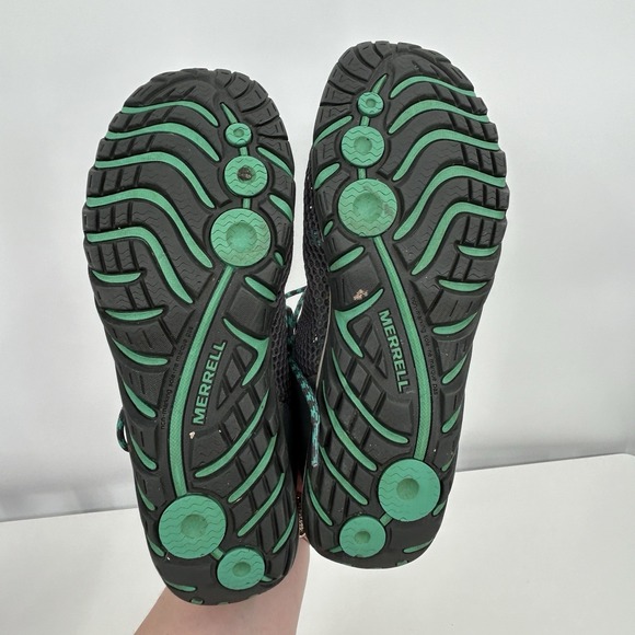 Merrell Womens Riverbed Trail Hiking‎ Shoes Size 11 Gray Aqua Outdoors Gorpcore - Picture 8 of 10